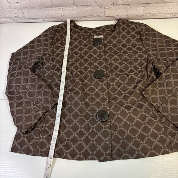 J. Jill Brown Quilted Utility Jacket Size Large - Picture 4 of 9